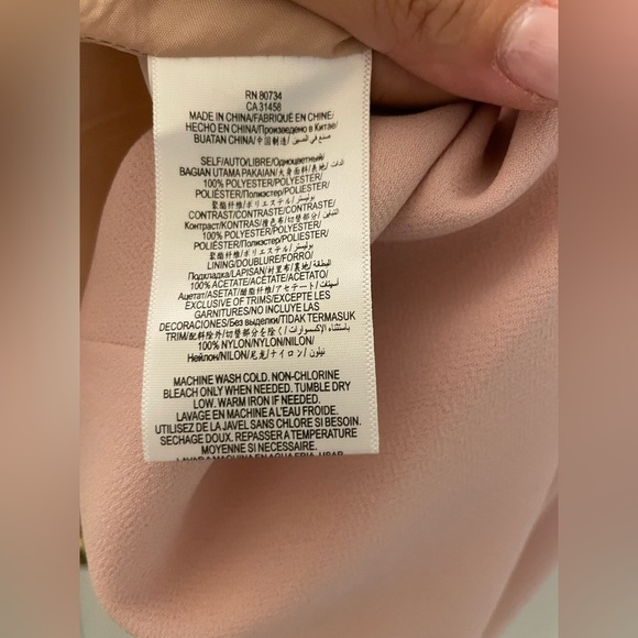 BCBGeneration Pink Semi Lace Mini Dress size 2 - Picture 9 of 9